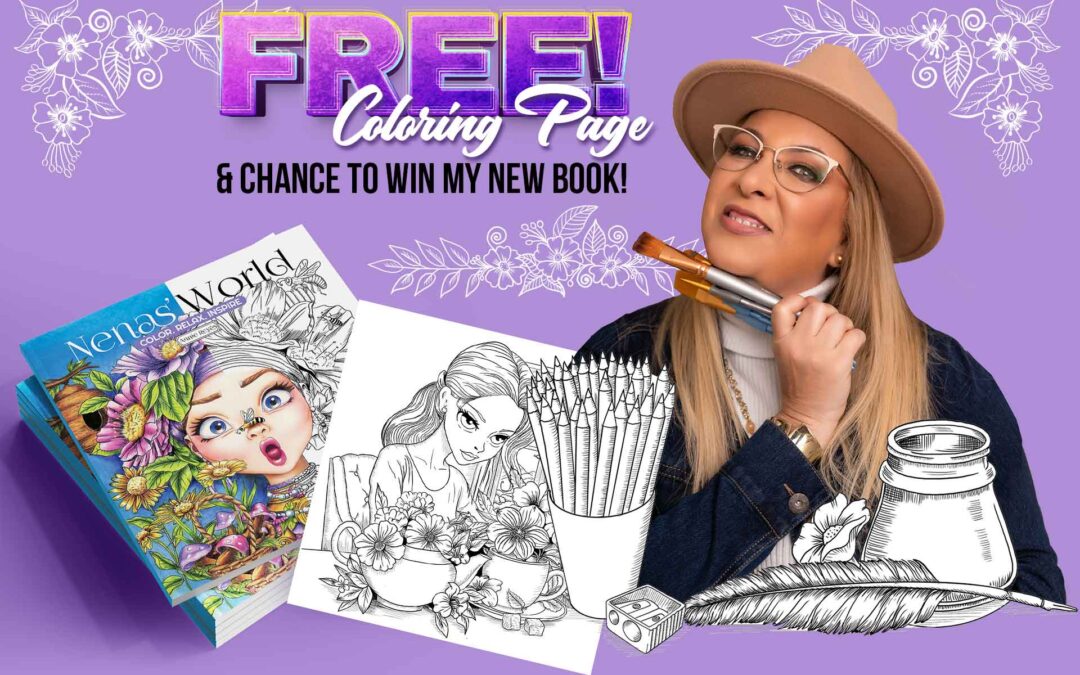 FREE COLORING PAGE & CHANCE TO WIN MY NEW BOOK!