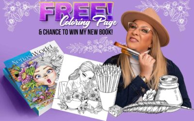 FREE COLORING PAGE & CHANCE TO WIN MY NEW BOOK!